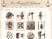 Tablet Screenshot of forgesdaubigny.com